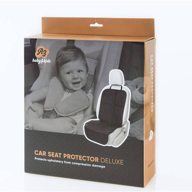 A3 Baby & Kids Autostoelbeschermer Deluxe zwart