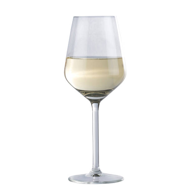 6x Witte wijn glazen 370 ml - Wijnglazen