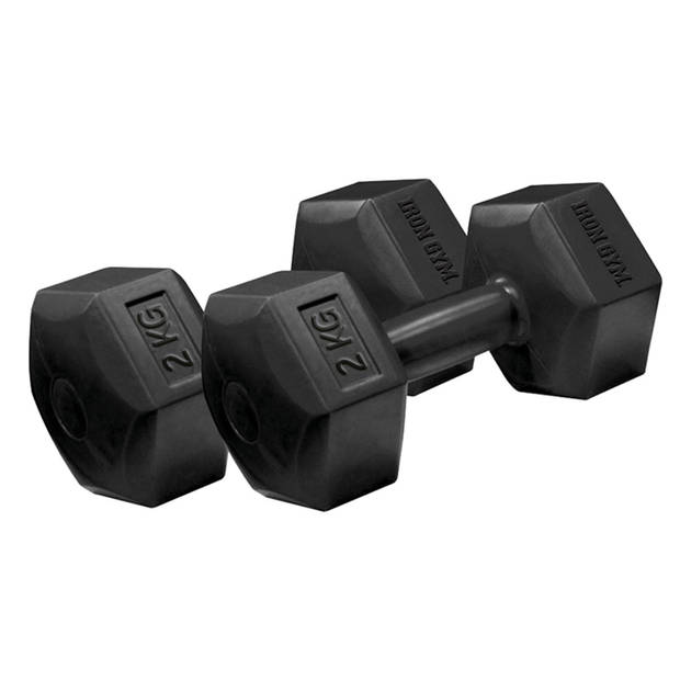 Iron Gym Dumbbell Set 2 x 2 kg, gewichten krachttraining fitness accessoires
