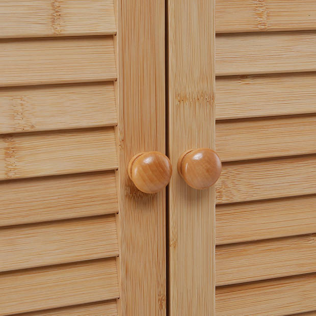 Badkamerkast hangend - Bamboe hout - Hangende opbergkast voor in