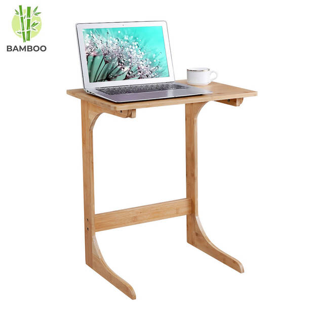 Bedtafeltje - bijzettafel - laptoptafel van bamboe hout - Voor laptop