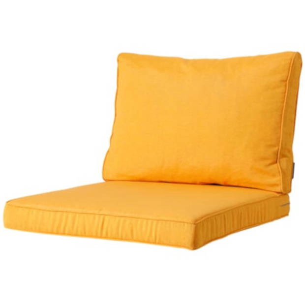 Madison loungekussen Panama 60 x 43 x 10 cm polykatoen geel