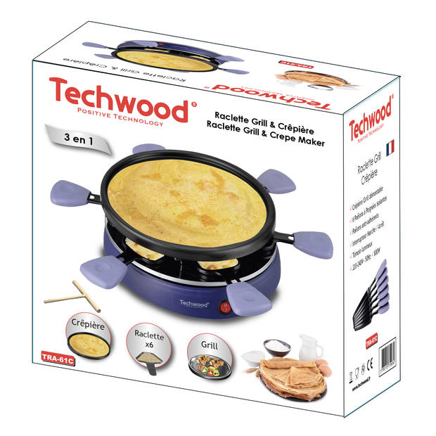 Techwood grill/raclette 2-in-1