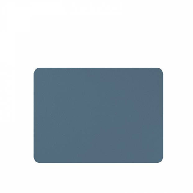 Mesapiu Placemats lederlook blauw 33 x 45 cm, per 6