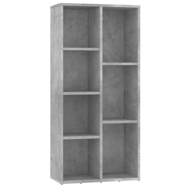 vidaXL Boekenkast 50x25x106 cm bewerkt hout betongrijs