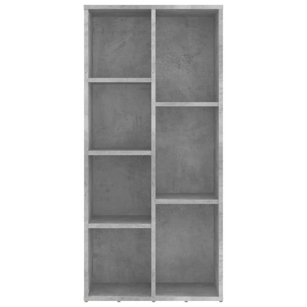 vidaXL Boekenkast 50x25x106 cm bewerkt hout betongrijs