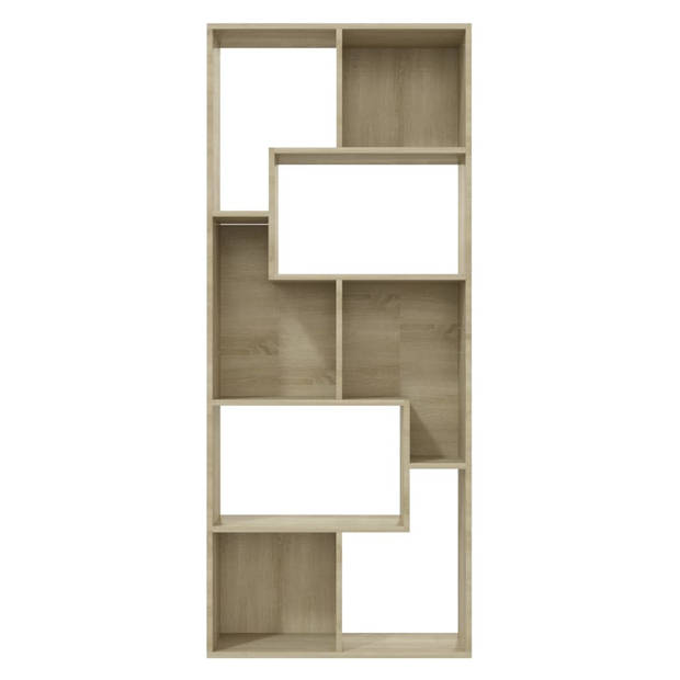 The Living Store Boekenkast - Sonoma Eiken - 67 x 24 x 161 cm - Spaanplaat