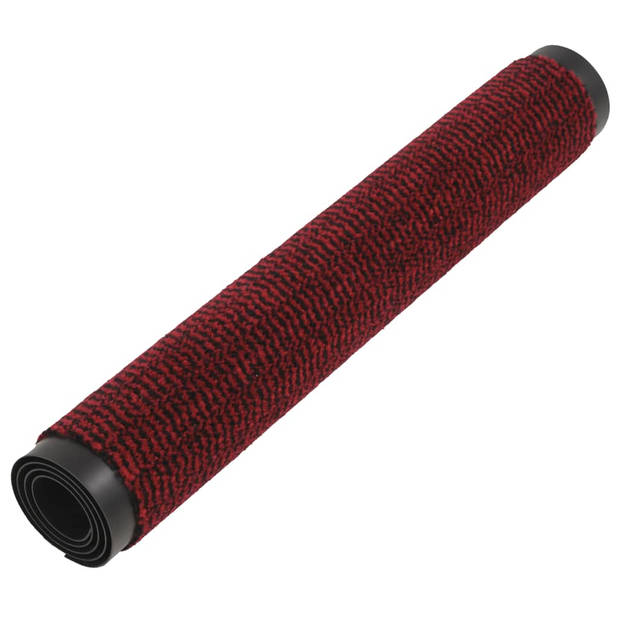 The Living Store Droogloopmat - Rood - 120 x 180 cm - Flexibel en Duurzaam - Anti-slip mat