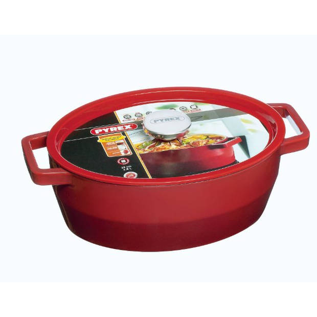 Braadpan Ovaal, 3,8 liter - Pyrex Slowcook