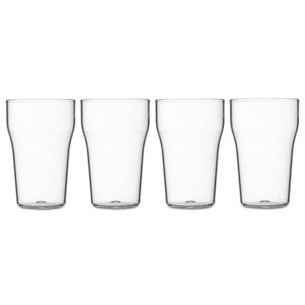 4x Frisdrank glazen van kunststof 170 ml - Drinkglazen