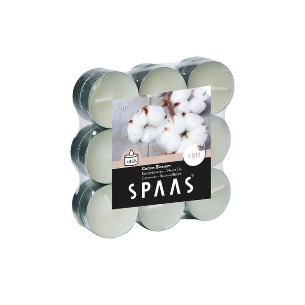 Spaas geurtheelichten - Cotton Blossom - 8 uur