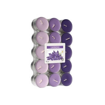Lavendel geur theelichten 60 stuks - geurkaarsen