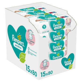 Pampers - Sensitive - Billendoekjes - 1200 doekjes - 15 x 80