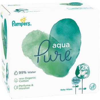 Pampers Billendoekjes Aqua Pure 12x70 Babydoekjes