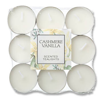 Blokker geurtheelichten - Cashmere Vanilla - 18 stuks
