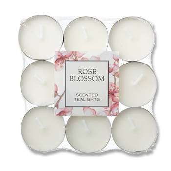 Blokker geurtheelichten - Rose Blossom - 18 stuks
