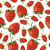 60x wegwerp servetten aardbeien thema 3-laags - Feestservetten