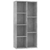 vidaXL Boekenkast 50x25x106 cm bewerkt hout betongrijs