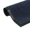 The Living Store Droogloopmat - Flexibel en Duurzaam - Anti-Slip - 80x120cm - Blauw