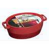 Braadpan Ovaal, Rood, 5,8 liter - Pyrex Slowcook