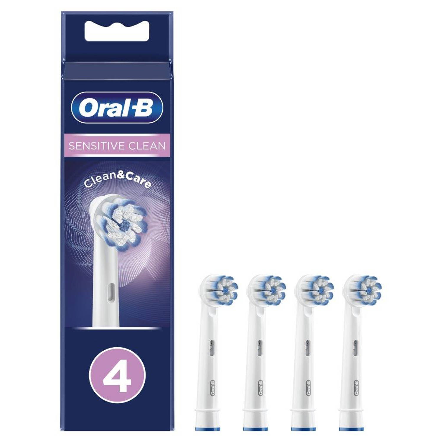 Oral-B Sensitive Clean Opzetborstel - 4 Stuks