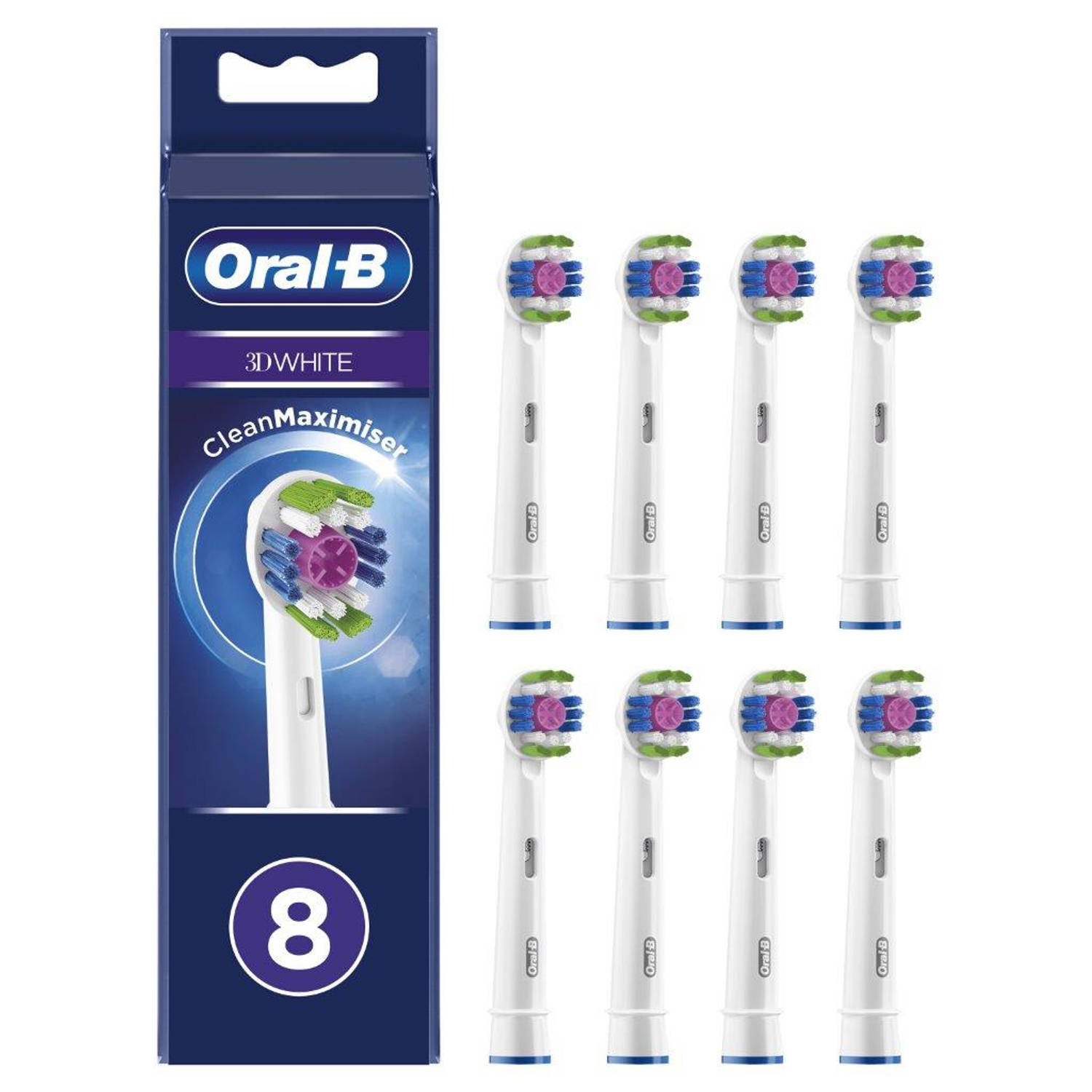 Oral-b 3d White Opzetborstel 8 Stuks