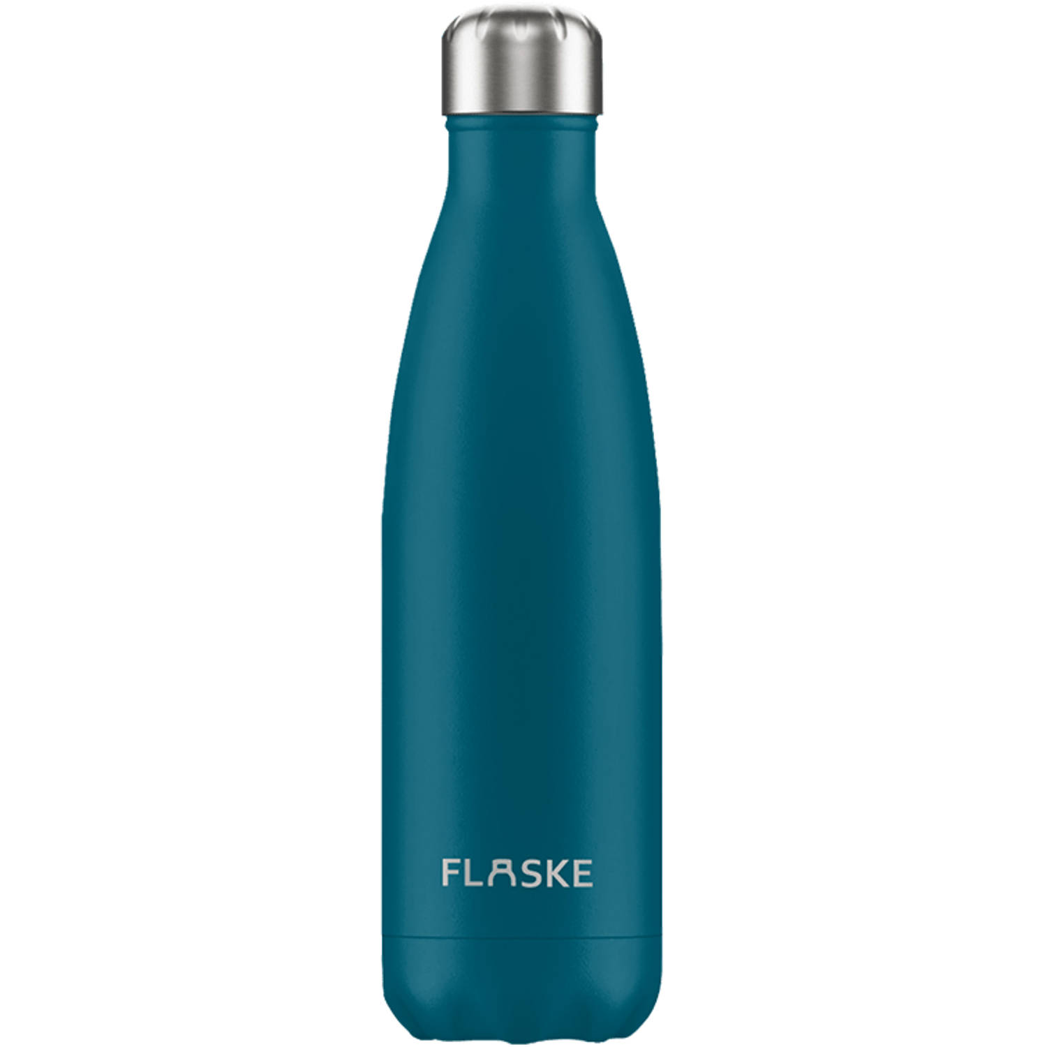 FLASKE Bottle 500ML-Blauw-RVS-44