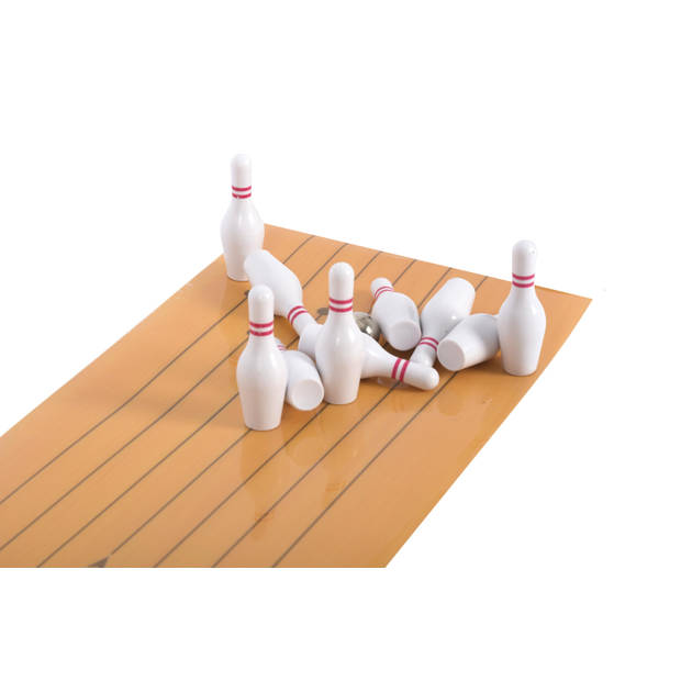 Dunlop tafelbowling - mini - bowlingbaan, 10 kegels, bal en startblok