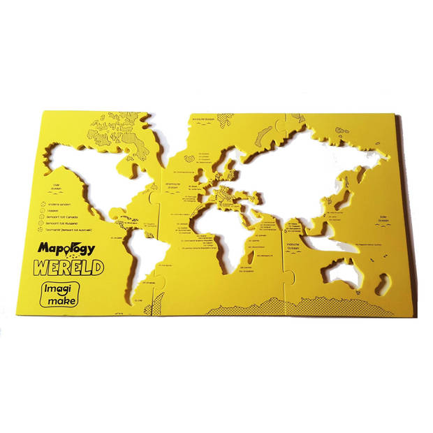 Imagimake foam puzzle grootste landen van de wereld 68 stuks