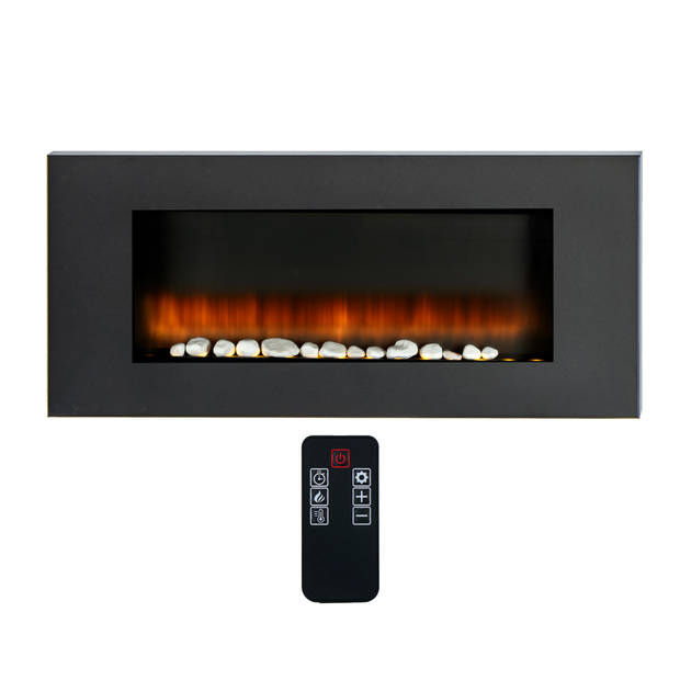 Classic Fire Sfeerhaard Elektrisch Vancouver - Electrische Haard 105,5 x 48 x 12 cm - Wandmontage