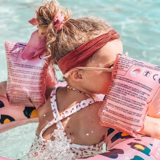 Swim Essentials Zwembandjes Rosé Goud Panterprint - 2-6 jaar