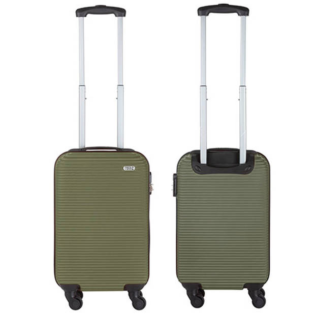 TravelZ Horizon Handbagagekoffer - 54cm Handbagage met cijferslot - Groen
