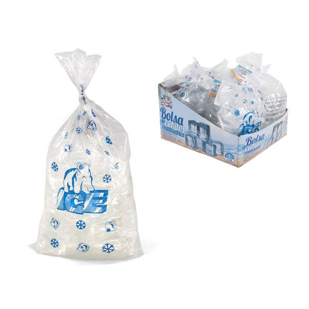 Gerimport - Herbruikbare IJsblokjes - Ice Cubes IJsklontjes - Zak van 1.2kg - Transparant
