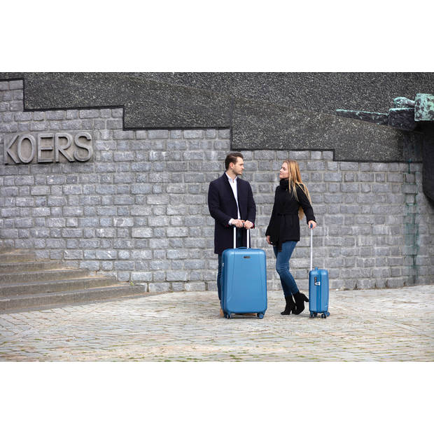 CarryOn Skyhopper Handbagage Koffer 55cm TSA-slot met OKOBAN Blauw