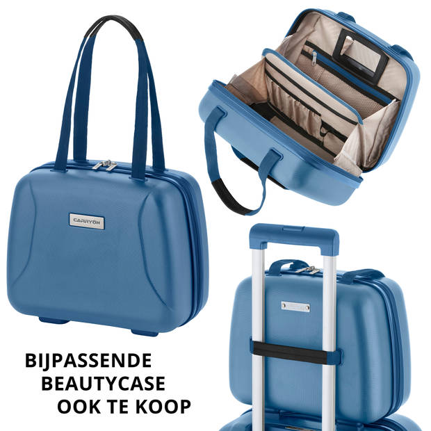 CarryOn Skyhopper kofferset – TSA Trolleyset met OKOBAN – Dubbele wielen - Blauw