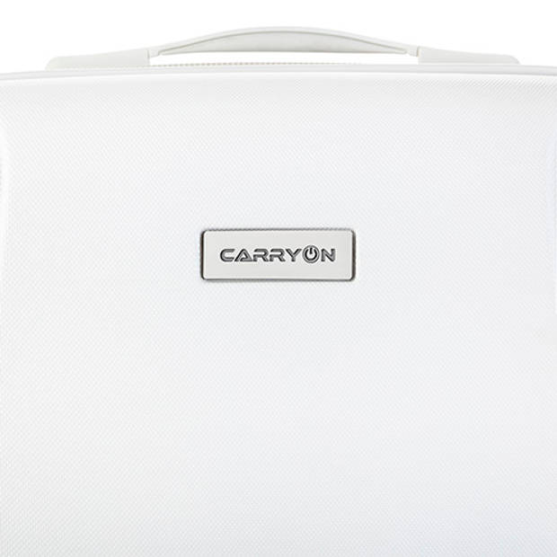 CarryOn Skyhopper Handbagage Koffer 55cm TSA-slot met OKOBAN Wit
