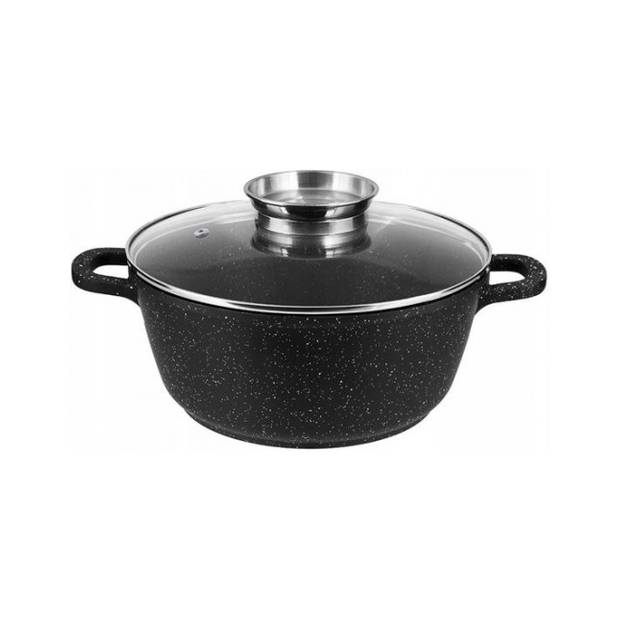 Kookpan/Braadpan met Deksel - Ø 24 cm - 4,5 liter -Aluminium