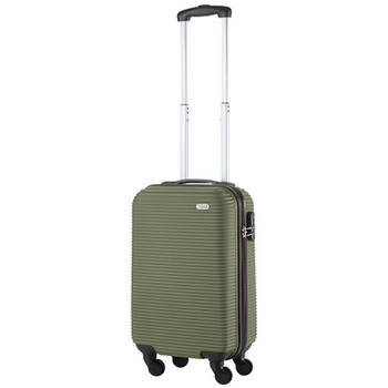 TravelZ Horizon Handbagagekoffer - 54cm Handbagage met cijferslot - Groen