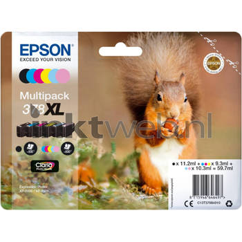 Epson 378XL zwart en kleur cartridge