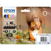 Epson 378XL zwart en kleur cartridge