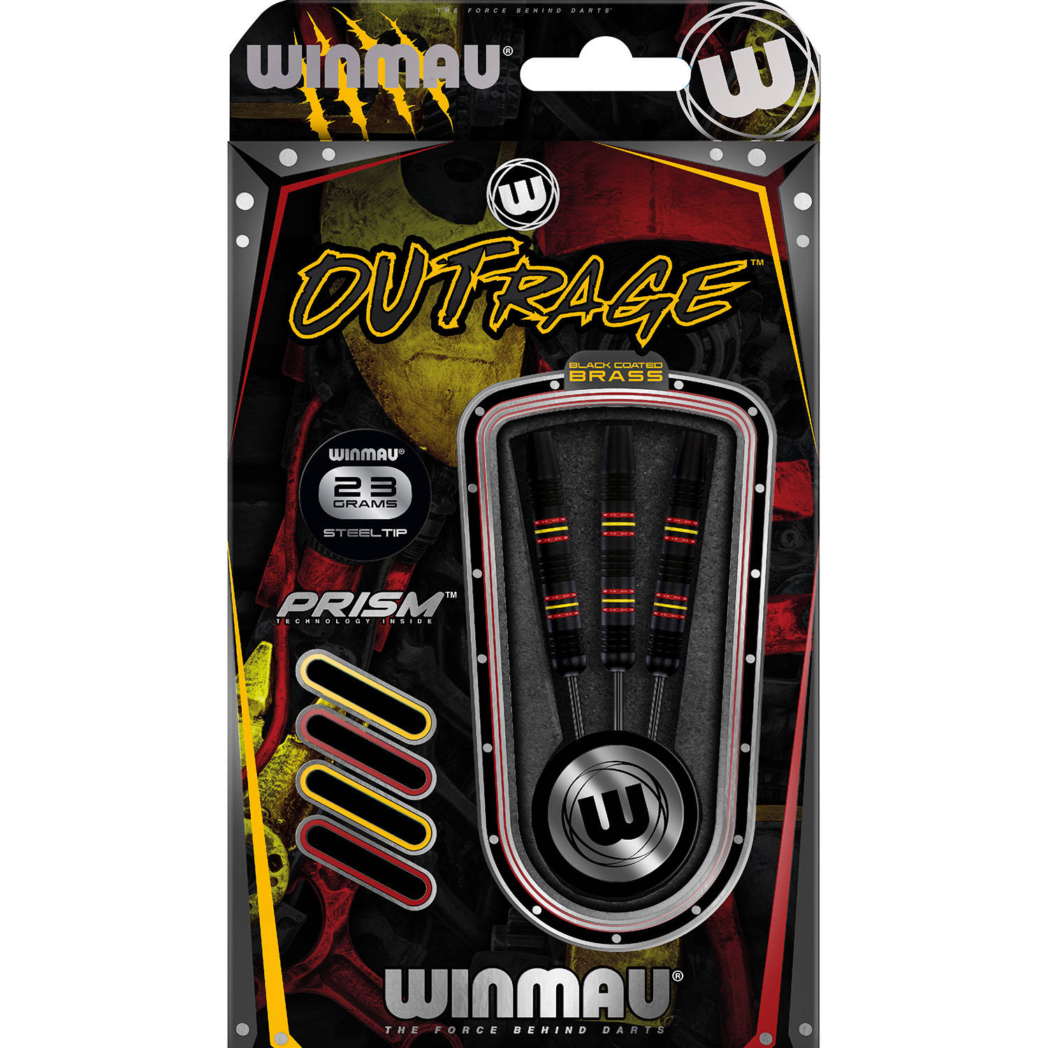 Winmau Outrage Steeltip Darts Brass 23gr