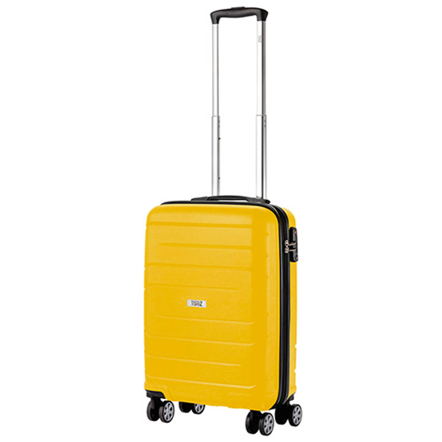 Chromatisch Worden Uitdrukkelijk TravelZ Big Bars Handbagagekoffer 55cm Handbagage TSA Geel | Blokker
