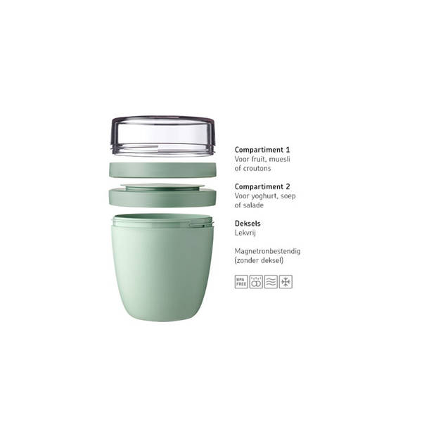 Mepal lunchpot Ellipse mini nordic green