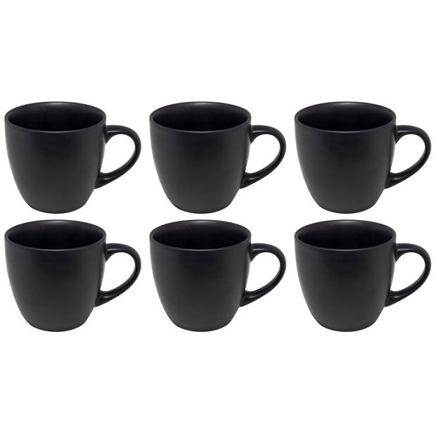 Studio Tavola Koffiekopjes Black Tie 240 ml - 6 stuks