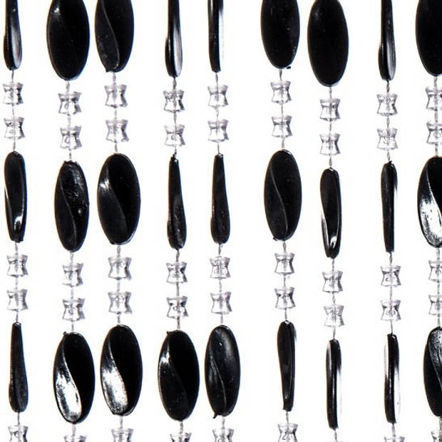 Vliegengordijn Charlotte - 100x240 cm - Transparant/Zwart Default