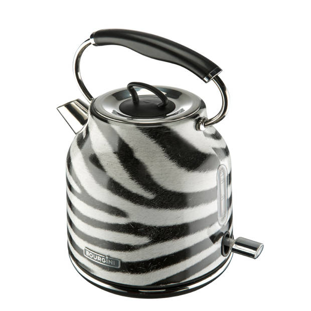 Bourgini waterkoker Zebra - 1,7 liter