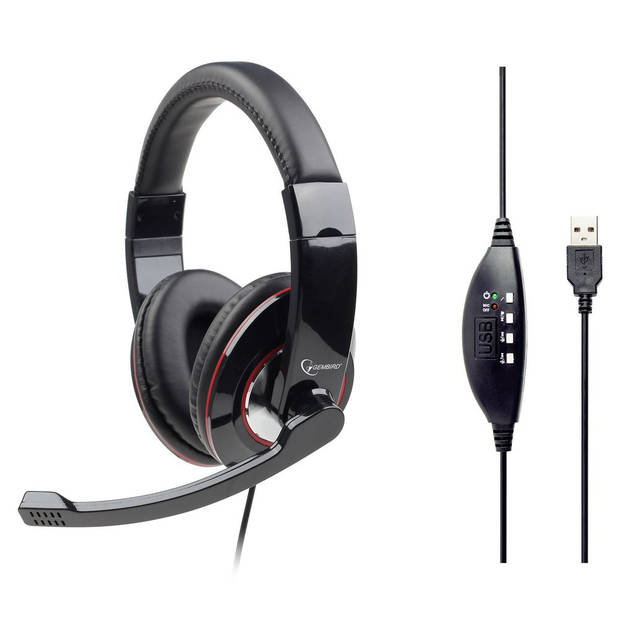 Gembird Headset MHS-U-001 USB Zwart