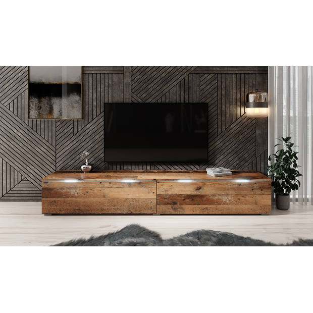 Meubella TV-Meubel Dixon - Old wood - 180 cm