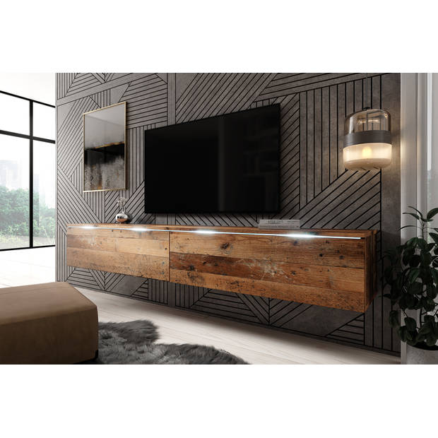 Meubella TV-Meubel Dixon - Old wood - 180 cm