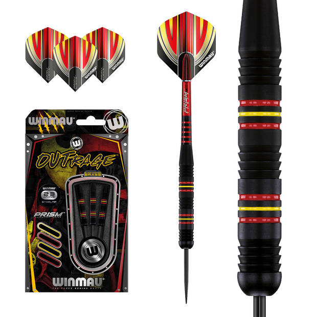 Winmau Outrage brass steeltip dartpijlen